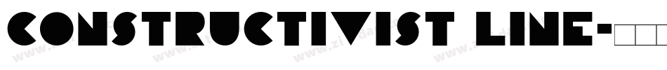 Constructivist Line字体转换